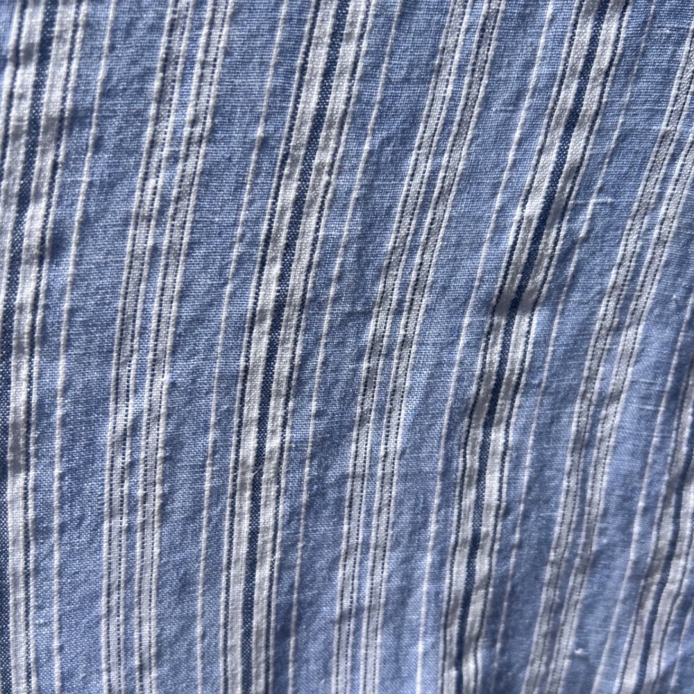 Polo Ralph Lauren Caldwell Linen Shirt Mens XL Blue White Striped 100% S/S - Picture 2 of 4